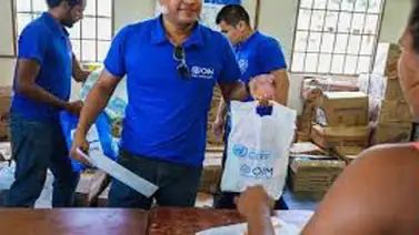 OIM distribuye ayuda entre venezolanos de etnia warao desplazados a Guyana OIM distribuye ayuda entre venezolanos de etnia warao desplazados a Guyana