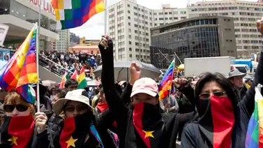 Bolivia marcha a favor y en contra de reelección de Morales Bolivia marcha a favor y en contra de reelección de Morales