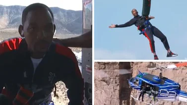 Will Smith celebró su cumpleaños 50 saltando en bungee (+Video)