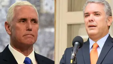 Duque y Pence acordaron "mantener la presión" contra Maduro Duque y Pence acordaron "mantener la presión" contra Maduro