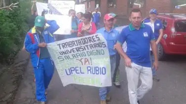 Trabajadores de la Upel en Táchira exigieron salarios justos (+Fotos y video) Trabajadores de la Upel en Táchira exigieron salarios justos (+Fotos y video)