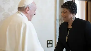 Hija de Martin Luther King Jr. se reúne con papa Francisco Hija de Martin Luther King Jr. se reúne con papa Francisco