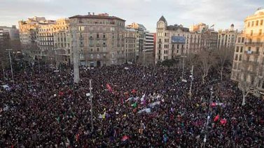 Casi 6 millones de mujeres en España protestaron durante huelga feminista