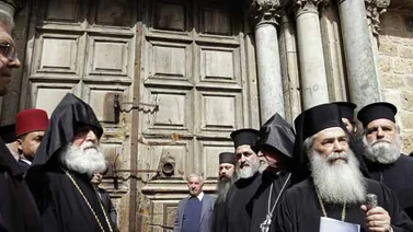 Alcalde de Jerusalén intenta resolver crisis de Santo Sepulcro