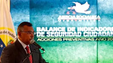 Reverol aseguró que se ha reducido la incidencia delictiva un 20,9% en comparación al 2016 Reverol aseguró que se ha reducido la incidencia delictiva un 20,9% en comparación al 2016