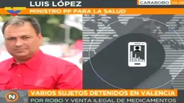 Detuvieron a varias personas por extracción de insumos médicos Detuvieron a varias personas por extracción de insumos médicos