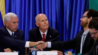 Gustavo Marcano expuso al vicepresidente Mike Pence casos de violación a DDHH