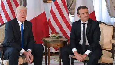 Trump y Macron piden a Maduro "restaurar los derechos del pueblo venezolano" Trump y Macron piden a Maduro "restaurar los derechos del pueblo venezolano"