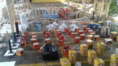 Incautan en Mérida una tonelada de azufre y material pirotécnico Incautan en Mérida una tonelada de azufre y material pirotécnico
