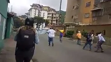 Ballena ingresó a Montalbán 2 para reprimir a manifestantes opositores (+Video)