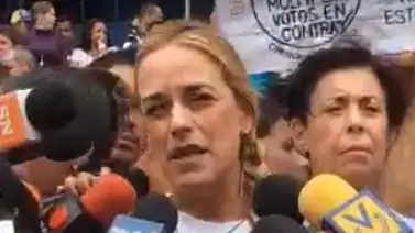 Tintori: Si en unos días no llaman a elecciones generales iremos a la calle sin retorno Tintori: Si en unos días no llaman a elecciones generales iremos a la calle sin retorno