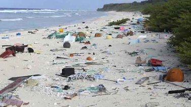Hallan toneladas de basura en isla deshabitada del Pacífico