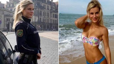 Adrienne Kolesza, la sexy policía alemana con la que querrás estar "tras las rejas"