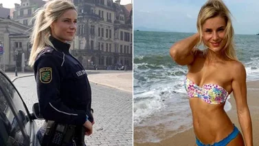 Adrienne Kolesza, la sexy policía alemana con la que querrás estar "tras las rejas"