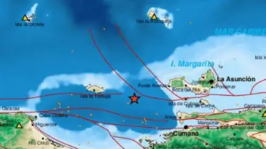 Tercer sismo del día en el país se registró en Margarita Tercer sismo del día en el país se registró en Margarita