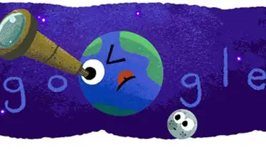 Google dedica su Doodle al nuevo sistema solar descubierto por la NASA Google dedica su Doodle al nuevo sistema solar descubierto por la NASA