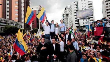 Opositor Lasso dice que su "lucha" en Ecuador es la de opositores venezolanos