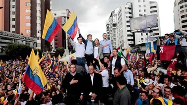 Opositor Lasso dice que su "lucha" en Ecuador es la de opositores venezolanos