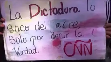 Así fue la protesta por la salida de CNN en Venezuela (+Video) Así fue la protesta por la salida de CNN en Venezuela (+Video)