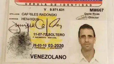 Capriles ratifica su cédula de identidad como único "carnet de la patria" Capriles ratifica su cédula de identidad como único "carnet de la patria"