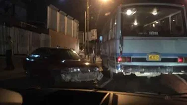 Accidente de tránsito generó cola en El Tambor