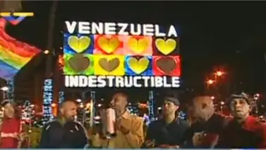 Gobierno inaugura cartel de luces "Venezuela Indestructible" en Plaza Venezuela Gobierno inaugura cartel de luces "Venezuela Indestructible" en Plaza Venezuela