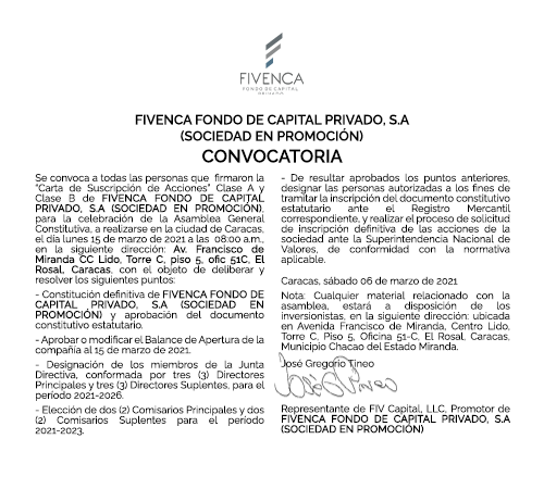 FIVENCA – Marzo 2021