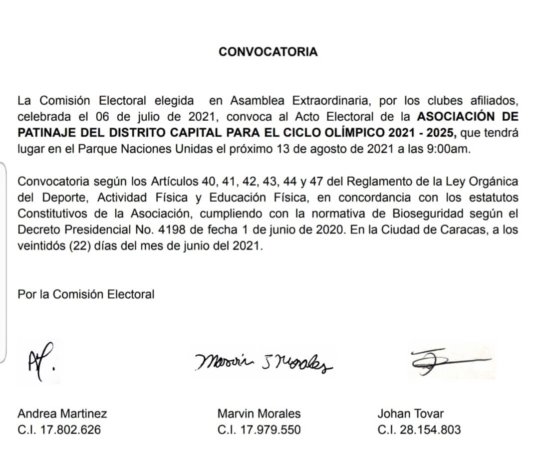 Convocatoria | JUL 2021
