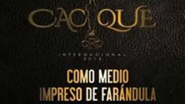 Estos son los ganadores del premio Cacique de Oro Estos son los ganadores del premio Cacique de Oro