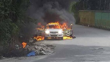 Delincuentes mueren al explotar granada en el carro en el que huían en la Cota 905