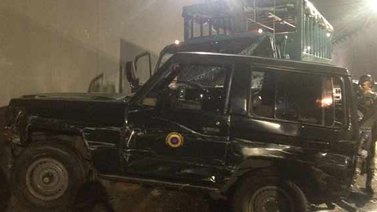 Accidente en el túnel del Paraíso genera fuerte cola en La Araña