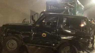 Accidente en el túnel del Paraíso genera fuerte cola en La Araña Accidente en el túnel del Paraíso genera fuerte cola en La Araña