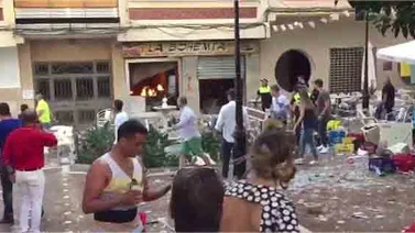90 heridos tras explosión por posible fuga de gas en España