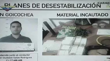 Reverol: Explosivos y detonadores le fueron incautados a Yon Goicoechea