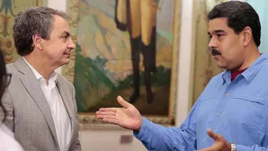 Zapatero y el presidente Maduro se reunieron en Miraflores