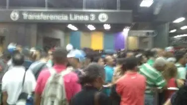 Fuerte retraso en la Línea 3 del Metro de Caracas (+Fotos) Fuerte retraso en la Línea 3 del Metro de Caracas (+Fotos)