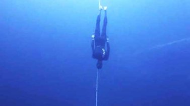 El increíble récord mundial de apnea (+Video)