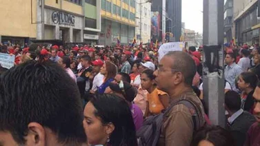 Chavismo expresa su rechazo de leyes en alrededores de la AN (+Fotos)