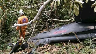 Hallan helicóptero desaparecido en Colombia con sus tripulantes muertos