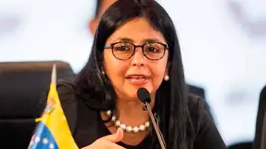 Delcy Rodríguez ratifica compromiso ante los tratados de paz entre Colombia y ELN Delcy Rodríguez ratifica compromiso ante los tratados de paz entre Colombia y ELN