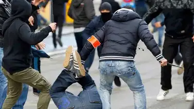 Disturbios en Bruselas durante las marchas en homenaje a las víctimas Disturbios en Bruselas durante las marchas en homenaje a las víctimas