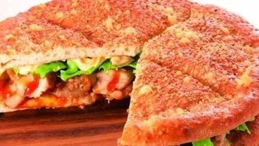 Se te hará agua la boca con esta "Burguerizza" (+Fotos)