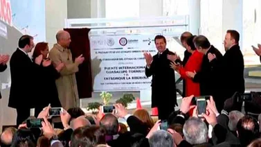Inauguraron puerto de entrada y puente internacional en la frontera EEUU-México