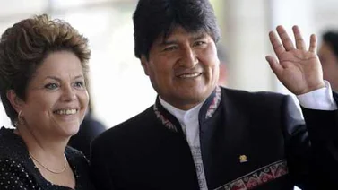 Rousseff recibe a Morales en Brasilia con honores de Estado