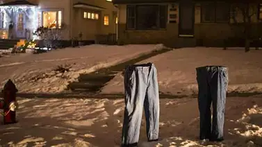 Mira las imágenes de los pantalones congelados en EEUU Mira las imágenes de los pantalones congelados en EEUU