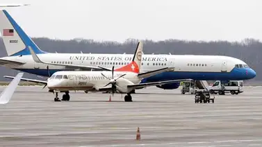 Tres estadounidenses liberados por Irán llegan a una base de EEUU en Alemania Tres estadounidenses liberados por Irán llegan a una base de EEUU en Alemania