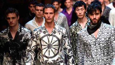 Dolce & Gabbana lleva el "Spaghetti western" a la moda masculina en Milán