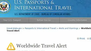 EEUU emite una alerta mundial de viaje para sus ciudadanos por el terrorismo EEUU emite una alerta mundial de viaje para sus ciudadanos por el terrorismo