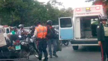 Un motorizado lesionado tras colisión de vehículos