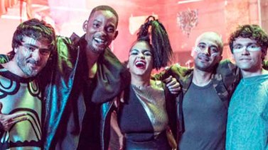 Will Smith junto a Bomba Estéreo en los Grammy Latino